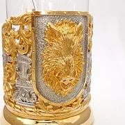 Бронзовый подстаканник «Кабан» — фотография 3