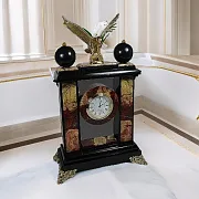 Каминные часы «Орел» из яшмы и долерита — фотография 1