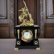Ручная работа: Интерьерные часы «Георгий Победоносец» — фотография 1