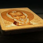 В подарок: Икона Святого Николая. Дерево — фотография 3