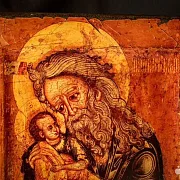 Икона под старину "Святой Симеон Богоприимец" — фотография 2