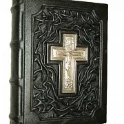 Евангелие — книга в кожаном переплёте — фотография 2