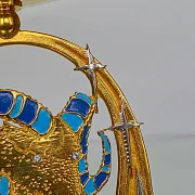 Подсвечник «Козерог» с эмалью и фианитом — фотография 2