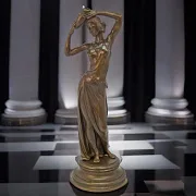 Композиция «Девушка с кувшином» из бронзы — фотография 1