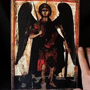 На память: Икона "Архангел Михаил" копия с оригинала 14 вв — фотография 1