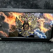 Нарды под стеклом «Держава» — необычный подарок — фотография 5