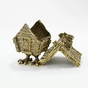Ручная работа: Бронзовая шкатулка «Избушка на курьих ножках» — фотография 2