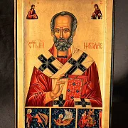 Икона с ковчегом " Святитель Николай" — фотография 1