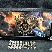 Нарды под стеклом «Держава» — необычный подарок — фотография 8