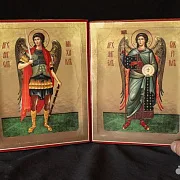 Пара икон. Архангелы Михаил и Гавриил. 21*17 см — красивый подарок — фотография 1