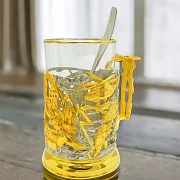 Латунный подстаканник «МЧС» — фотография 1