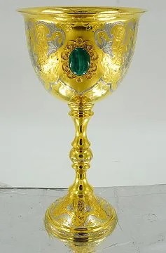 Подарочный кубок для вина "Малахит"
